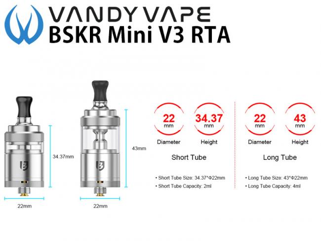 VandyVape BSKR Mini V3 MTL RTA